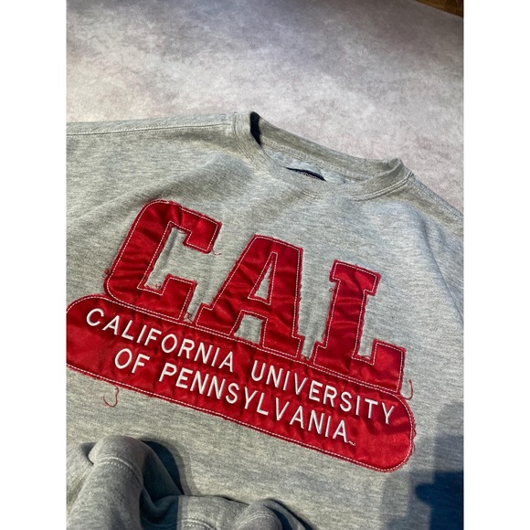 Vintage CAL California Univeristy of Pennsylvania Embroidered Crewneck Sweater - Picture 2 of 6